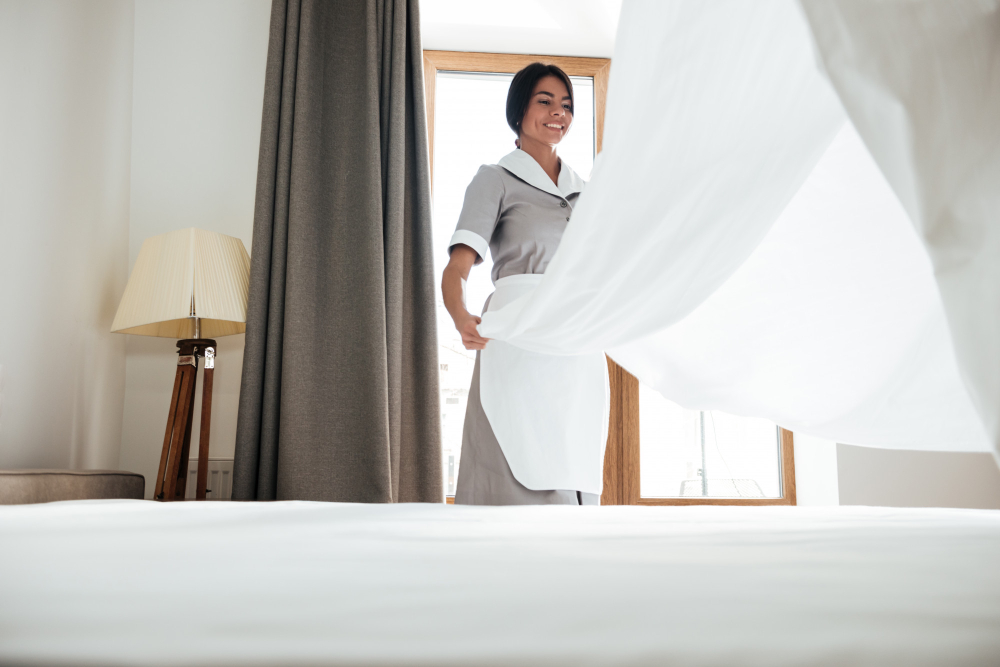 Choosing Hotel Linens: 100% Cotton vs. Polycotton for Industrial Washing 2 Choosing the right fabric is essential for guest satisfaction and operational budget.